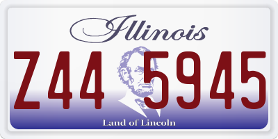 IL license plate Z445945