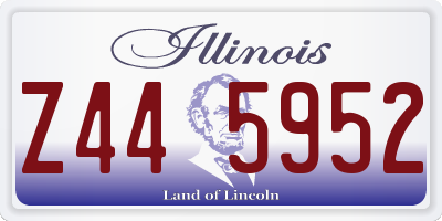 IL license plate Z445952