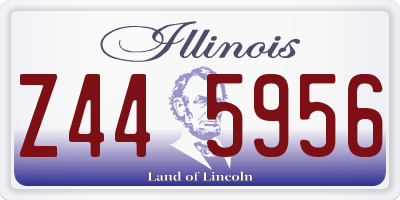 IL license plate Z445956
