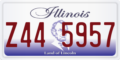 IL license plate Z445957