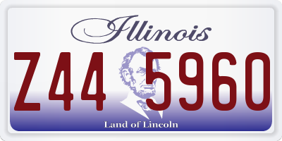 IL license plate Z445960