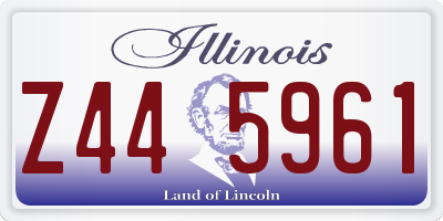 IL license plate Z445961