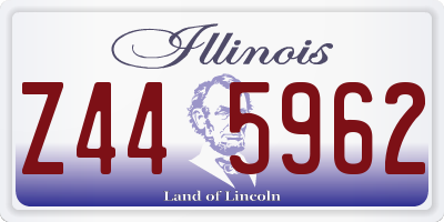 IL license plate Z445962