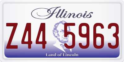 IL license plate Z445963