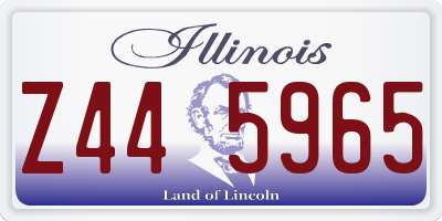 IL license plate Z445965