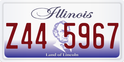 IL license plate Z445967