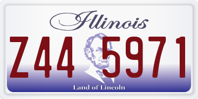 IL license plate Z445971