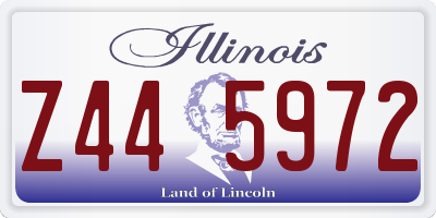 IL license plate Z445972