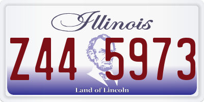 IL license plate Z445973