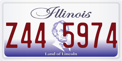 IL license plate Z445974