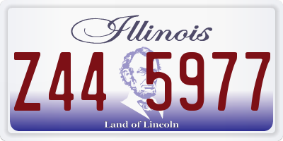 IL license plate Z445977