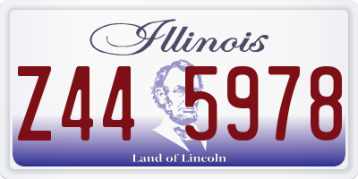 IL license plate Z445978