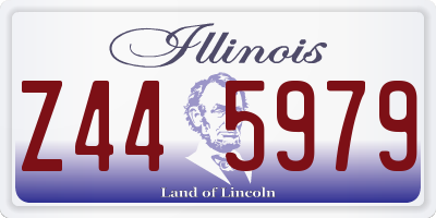 IL license plate Z445979