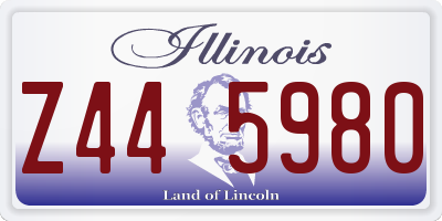 IL license plate Z445980