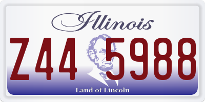 IL license plate Z445988