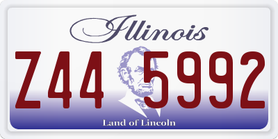 IL license plate Z445992