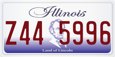 IL license plate Z445996