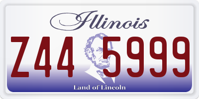 IL license plate Z445999