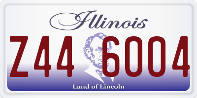 IL license plate Z446004