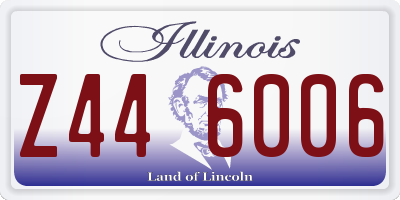 IL license plate Z446006