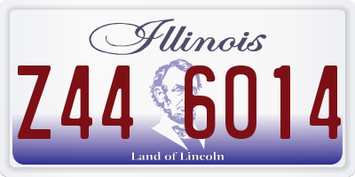 IL license plate Z446014