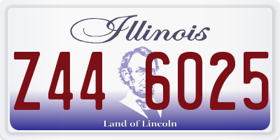 IL license plate Z446025