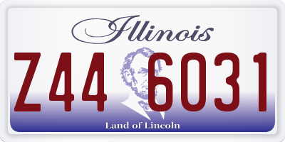 IL license plate Z446031