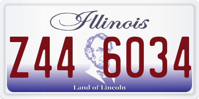 IL license plate Z446034