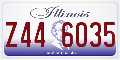 IL license plate Z446035