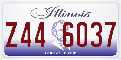 IL license plate Z446037