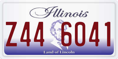 IL license plate Z446041