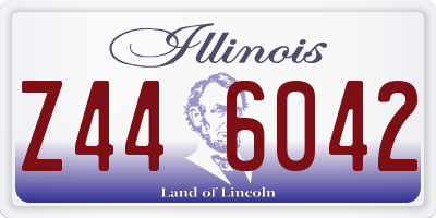 IL license plate Z446042