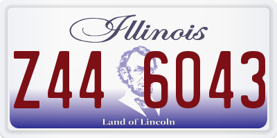 IL license plate Z446043