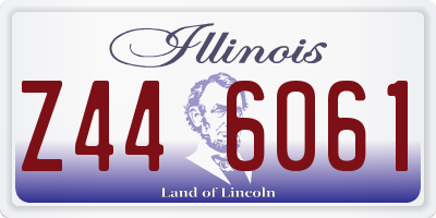 IL license plate Z446061