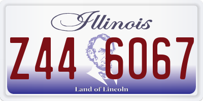 IL license plate Z446067