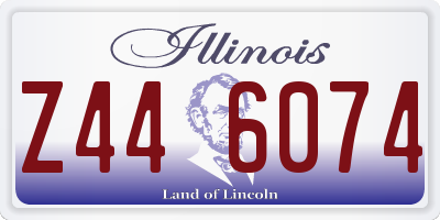 IL license plate Z446074