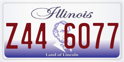 IL license plate Z446077