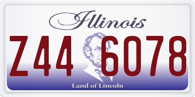 IL license plate Z446078