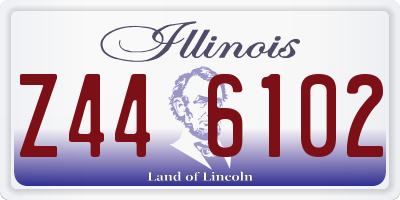 IL license plate Z446102