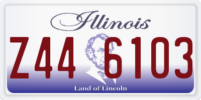 IL license plate Z446103