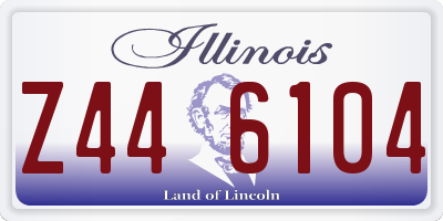 IL license plate Z446104