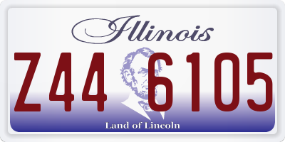 IL license plate Z446105