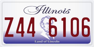IL license plate Z446106