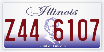 IL license plate Z446107