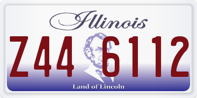 IL license plate Z446112