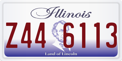 IL license plate Z446113