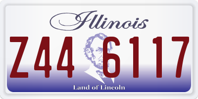 IL license plate Z446117