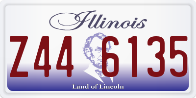 IL license plate Z446135