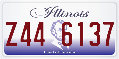 IL license plate Z446137