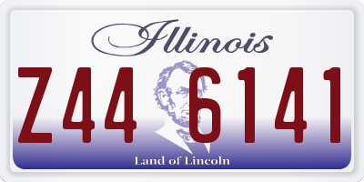 IL license plate Z446141